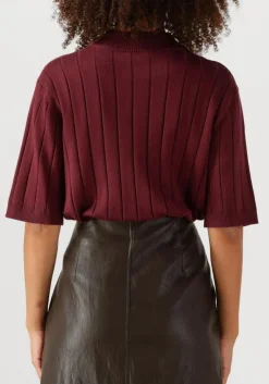 BRUUNS BAZAAR trui bbglady knit bordeaux Discount