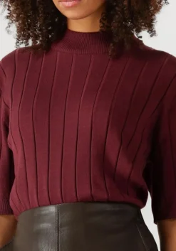 BRUUNS BAZAAR trui bbglady knit bordeaux Discount