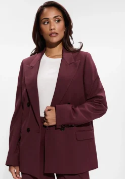 CLOSED blazer fitted double breasted blazer bordeaux Online