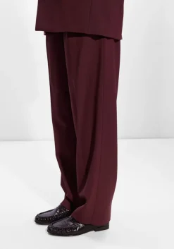 CLOSED wijde broek mawson pant bordeaux
