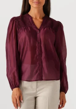 CO'COUTURE blouses taffy smock v-shirt bordeaux Discount