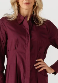 CO'COUTURE midi jurk poppy shirt long dress bordeaux Hot