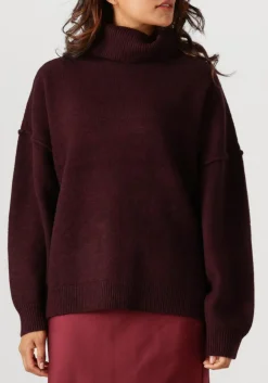 CO'COUTURE trui maja slit rollneck knit bordeaux Online