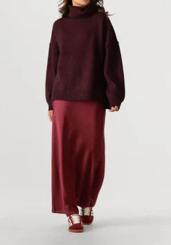 CO'COUTURE trui maja slit rollneck knit bordeaux Online