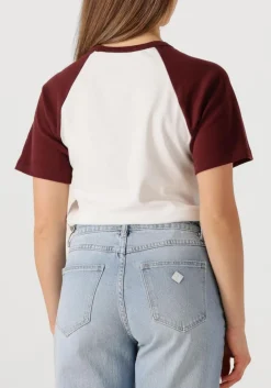 CO'COUTURE t-shirt edge cc block tee bordeaux Online