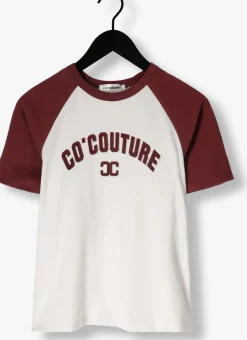 CO'COUTURE t-shirt edge cc block tee bordeaux Online