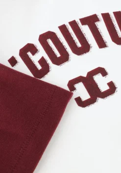 CO'COUTURE t-shirt edge cc block tee bordeaux Online
