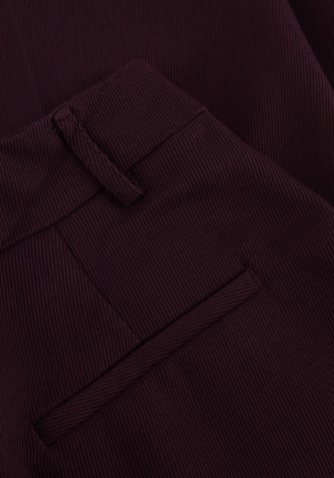 CO'COUTURE wijde broek almira pleat long pant bordeaux Outlet