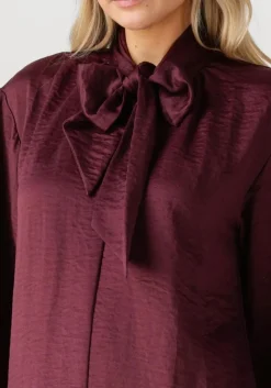 DANTE6 mini jurk leigh pussy bow dress bordeaux Online