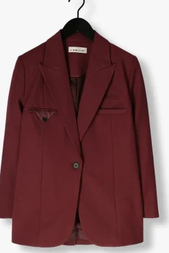 HAUTE L'AMITIÉ haute l'amitié blazer premiere single blazer bordeaux Sale