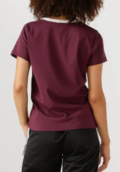 HAUTE L'AMITIÉ haute l'amitié t-shirt neckline logo tee bordeaux
