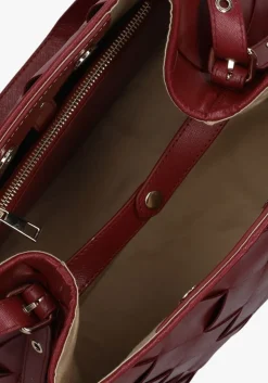 NÚNOO núnoo schoudertas chiara braided florence bordeaux Online