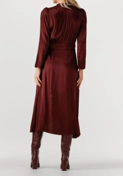 SUNCOO maxi jurk cipri bordeaux Sale