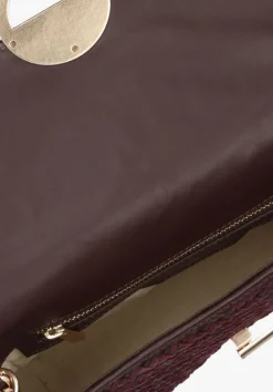 VANESSA BRUNO schoudertas moon moyen bordeaux Outlet