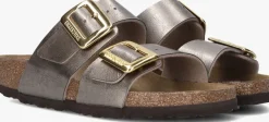 BIRKENSTOCK slippers sydney cushion buckle bronskleurig Clearance