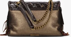 KURT GEIGER LONDON bronzen schoudertas lg kensington fringe brons Online
