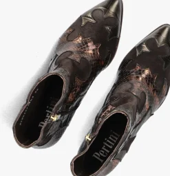 PERTINI bronzen enkellaarsjes 32709 brons Outlet