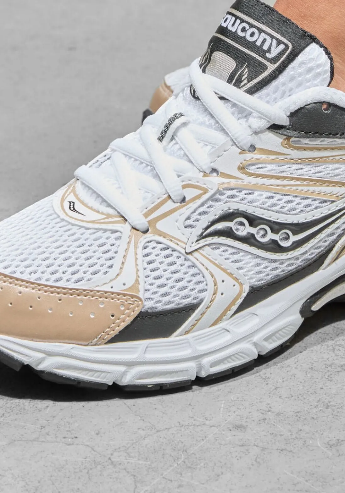 SAUCONY bronzen lage sneakers ride millennium w brons New