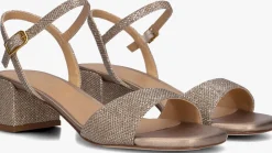 UNISA bronzen sandalen met hak kirk brons Clearance