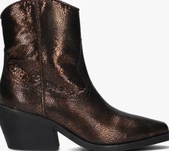 VIA VAI bronzen enkellaarsjes eveline clark brons Best