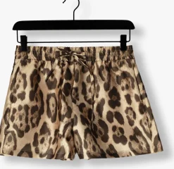 ALIX THE LABEL e korte broek ladies woven jaquar shorts bruin Best