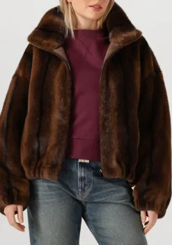 ALTER EGO e faux fur jas ally bruin Outlet