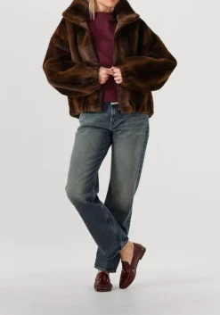 ALTER EGO e faux fur jas ally bruin Outlet