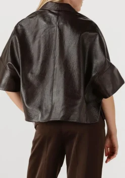 ALTER EGO e faux fur jas lena bruin New