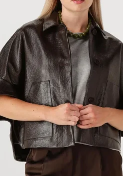 ALTER EGO e faux fur jas lena bruin New