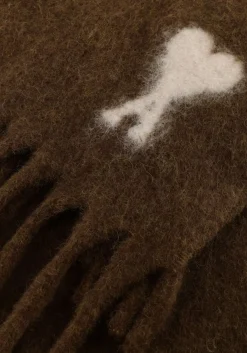 AMI PARIS e sjaal sf673 laine bruin Outlet