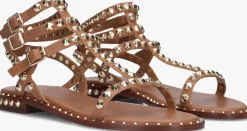 ASH e platte sandalen play bruin New