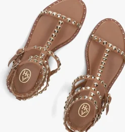 ASH e platte sandalen play bruin New