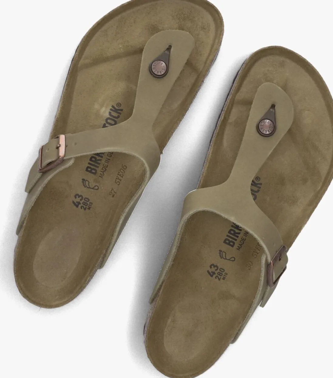 BIRKENSTOCK e teenslippers gizeh heren bruin Best