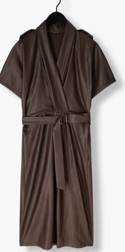 CAROLINE BISS e midi jurk 4164 bruin Discount