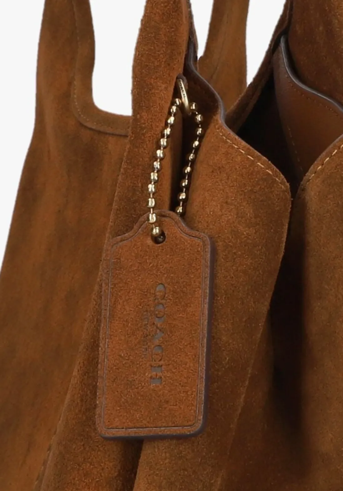 COACH e schoudertas lana shoulder bag bruin Discount