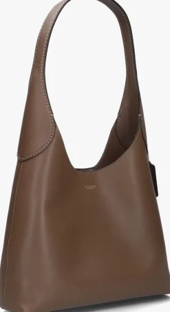 COACH e schoudertas brooklyn 28 bruin Clearance