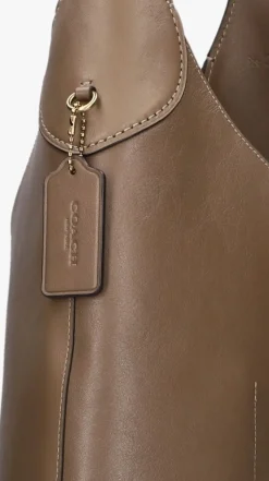 COACH e schoudertas brooklyn shoulder bag 39 bruin New