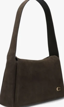 COACH bruine schoudertas lola shoulder bag olijf Hot