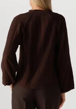 CO'COUTURE e blouses shina lace v-shirt bruin Outlet