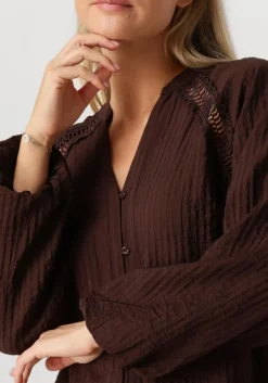 CO'COUTURE e blouses shina lace v-shirt bruin Outlet