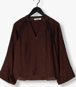 CO'COUTURE e blouses shina lace v-shirt bruin Outlet