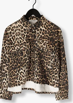 CO'COUTURE e blouses leocc denim crop shirt bruin Discount