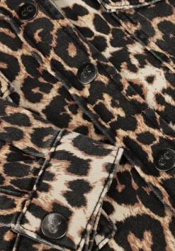 CO'COUTURE e blouses leocc denim crop shirt bruin Discount