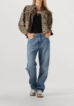 CO'COUTURE e blouses leocc denim crop shirt bruin Discount