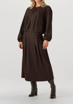 CO'COUTURE e maxirok luna pocket pleat skirt bruin Clearance