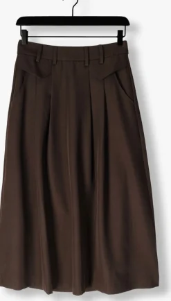 CO'COUTURE e maxirok luna pocket pleat skirt bruin Clearance