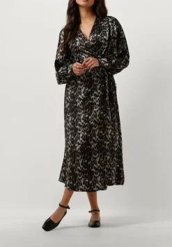 CO'COUTURE e midi jurk leo leo wrap dress bruin Sale