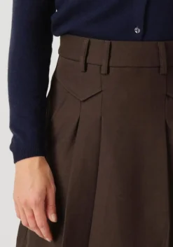 CO'COUTURE e minirok luna pocket pleat mini skirt bruin New