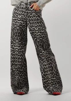 CO'COUTURE e straight leg jeans leo denim panel pant bruin