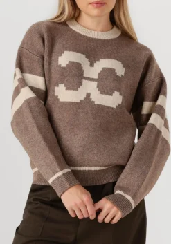 CO'COUTURE e trui row coco logo knit bruin Clearance